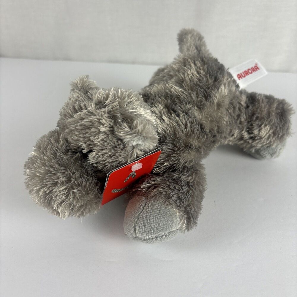 Aurora Howie the Hippo Hippopotamus Beanfilled Plush  Miniature Mini 8" Long